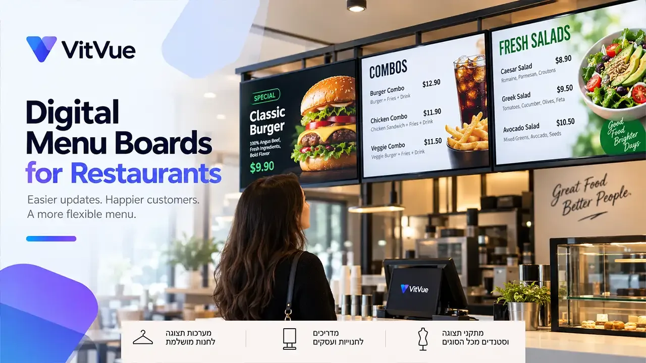 digital menu boards for restaurants